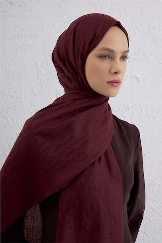 Armine Monogram Desen Edition Şal Bordo
