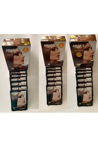 Amar's Henna Kına İçeren Saç Boyası 3 x 6'lı