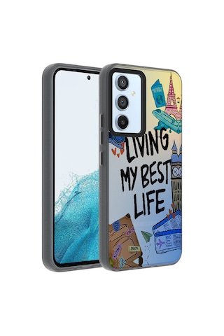 Ardemix Galaxy Uyumlu A54 Kılıf Desenli Dragon Sert Kapak - Have Have