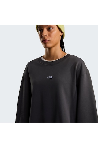 The North Face U Essentıal Lıght Relaxed Crew Unisex Sweatshirt Nf0a8gqcrhı1 Gri