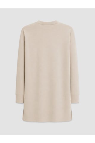 Lcw Everyday Bej Soft Touch Oversize Kadın Sweatshirt Tunik