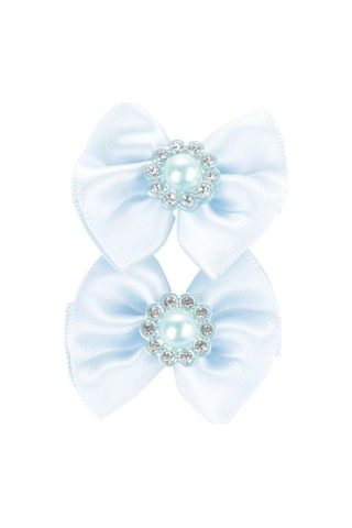 M-pets Glam Fiyonklu Kedi Ve Köpekler İçin Aksesuar Toka Mavi Mavi