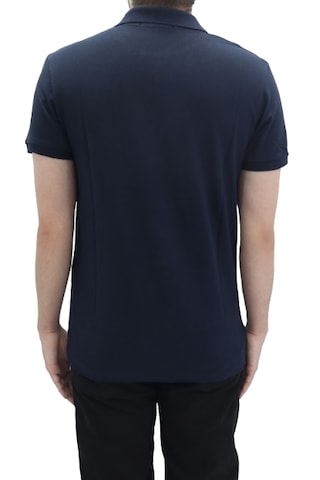 Santa Dmctekstil Erkek Dior Düz Spor Kesim Dar Kalıp Cepsiz Polo Yaka T-shirt Koyu Lacivert