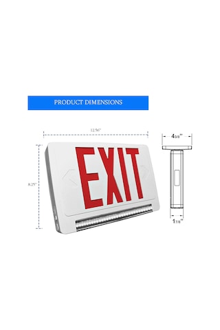 Işıklı Çıkış ,exit - Enerji Tasarruflu Led Ayarlanabilir Işık