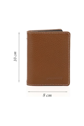 Gönderir Tabaya Kahve Gön Hakiki Deri Unisex Kartlık 06499 Taba - Kahverengi