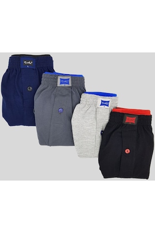 Tutku Erkek Füme Düğmeli Penye Boxer 001