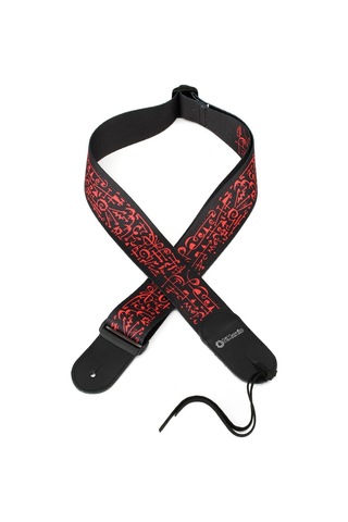 DiMarzio DD3143 Steve Vai Graphic Web Guitar Strap with Leather E