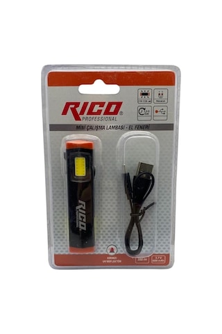 Rico Mini Çalışma Lambası El Feneri Rc0032 Siyah - Turuncu