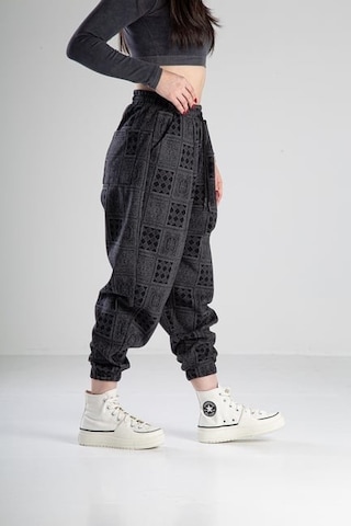 Cocopelli Poker Desenli Pileli Jogger Pantolon Coc2099 Desenli