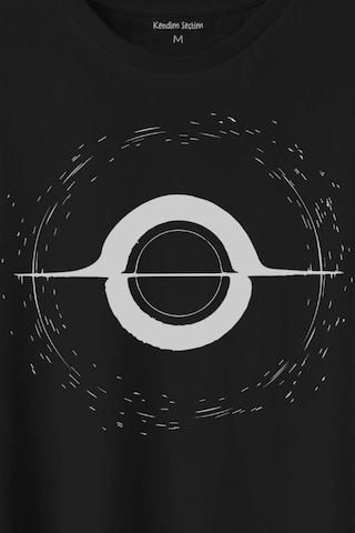 Kara Delik Uzay Zaman Galaksi Karadelik Baskılı Tişört Unisex T-shirt 001