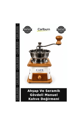 Özel Üretim Mutfak Hediye Ahşap Ve Seramik Gövdeli Manuel Kahve Değirmeni Alk6428 Çok Renkli