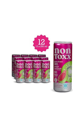 Nontoxx Guava & Kivi Aromalı, Sirkeli, Gazlı İçecek 250 Ml
