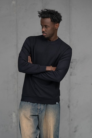 Fbı Slimfit Modal Kumaş Baharlık Sıfır Yaka Likralı Sweatshirt Lacivert