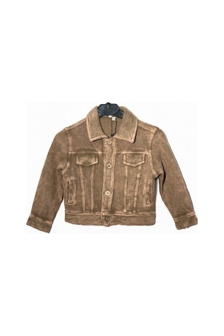 Nanica Kids Erkek Çocuk Yumuşak Dokulu Cep Detaylı Ceket-15730 Kahverengi