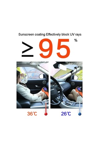 Cbtx Araba Camı Güneşlik Uv Koruma Vantuzlu Ayarlanabilir Otomatik Pencere Gölgeliği - Gök Mavisi