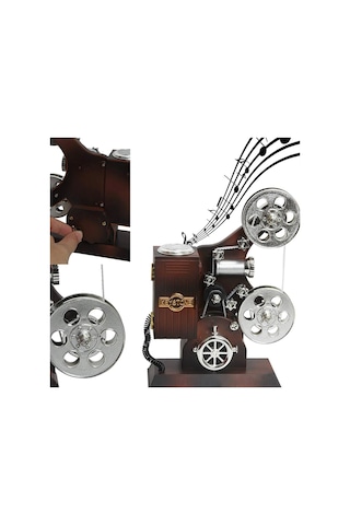 Film Makinesi Görünümlü Müzik Kutusu -