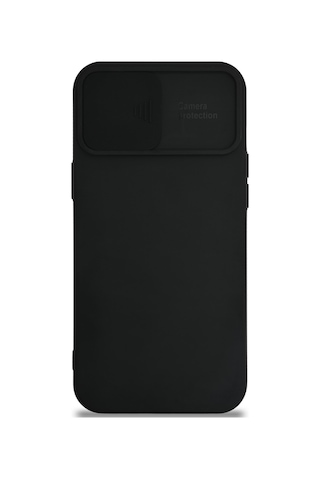 Apple Uyumlu iPhone 12 Pro Max Kapak Kamera Korumalı Sürgülü Renkli Silikon Kılıf