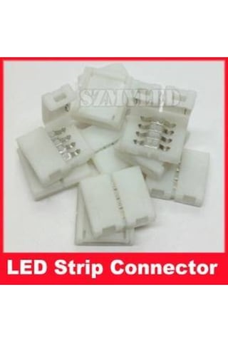 10 Adet 5050 4 Pin Rgb Şerit Led Ekleme Aparatı Lehimsiz Birleştirici