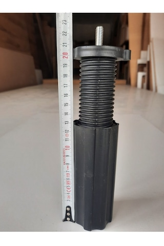 Ayarlı 10-20 Cm Baza Destek Ayağı Ince Metrik 2 Adet Siyah