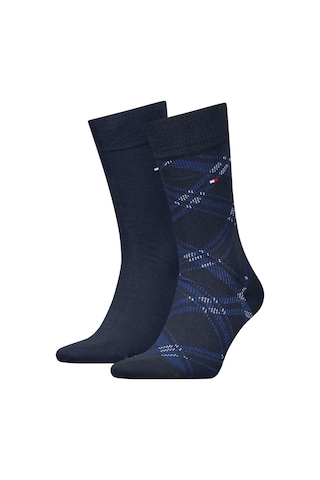 Tommy Hilfiger Th Men Sock 2p Check Erkek Mavi Çorap - S701236310 Mavi