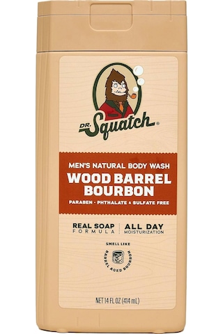 Dr. Squatch Men's Wood Barrel Bourbon Duş Jeli 414ml Baharat