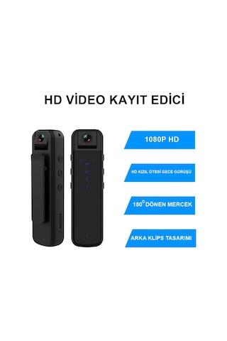 Secumore Harekete Duyarlı 1080p Vücut Ve Güvenlik Kamerası Gece G