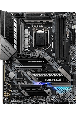 MSI MAG Z490 Tomahawk Intel Z490 4800 MHz (OC) DDR4 Soket 1200 ATX Anakart
