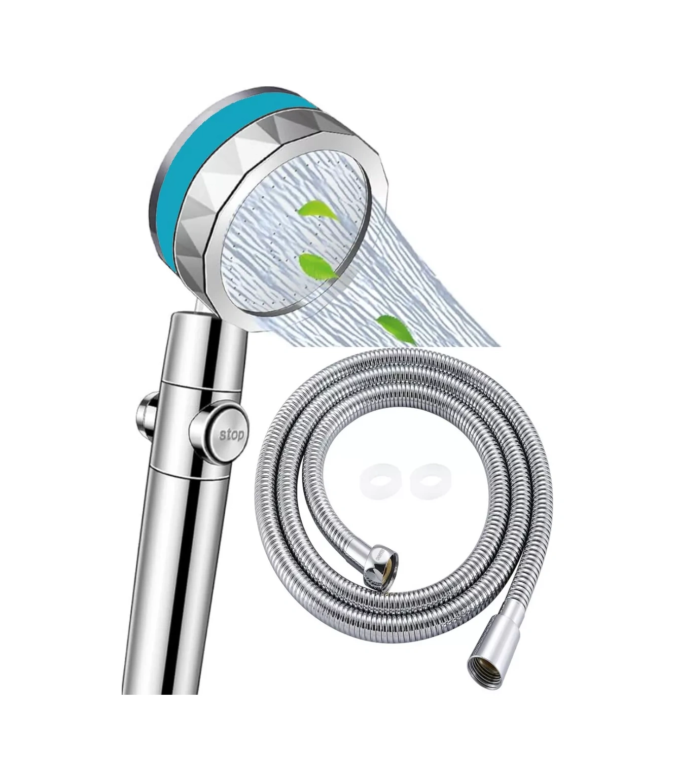 Vaterlinia Gümüş Renkli Hortumlu Duş Başlığı 169629844 Krom