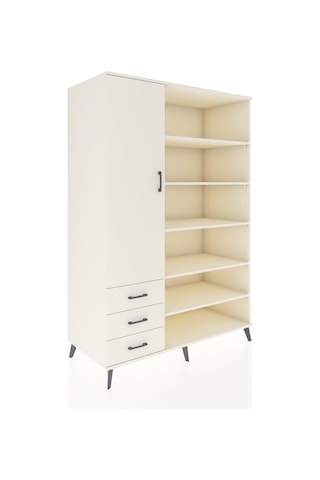 Kronos Dolap 9 Raflı 3 Çekmeceli 3 Kapaklı 132x59x195 Aytaşı-aytaşı/aytaşı Aytası/aytası - Aytası