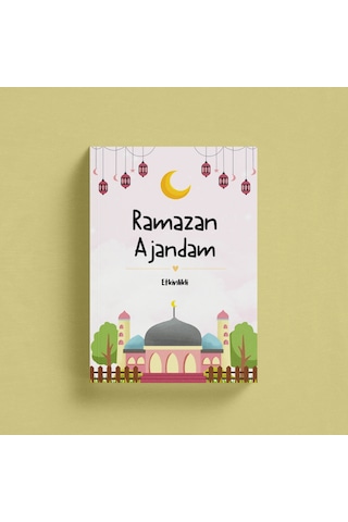 Çocuklar İçin Ramazan Ajandası Pembe Kapak Pembe