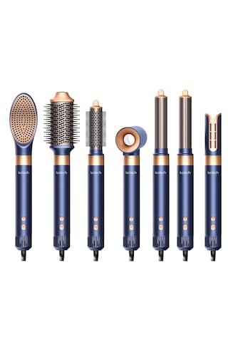 Icotech Hs60 Lacivert 7 In 1 Multi Styler Saç Şekillendirici Saç Maşası Hava Üflemeli Saç Şekillendirici