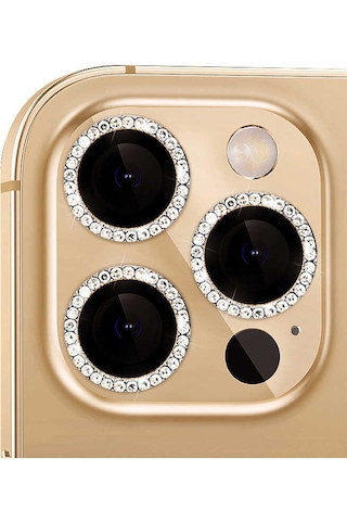 Apple Uyumlu iPhone 15 Kamera Lens Koruyucu Cl-06 Kamera Lens Koruyucu Sarı