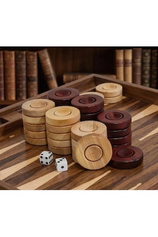 Şimşir Ağacı Tavla Pulu 28 Mm Şimşir Ağacı Tavla Pulu 28 Mm
