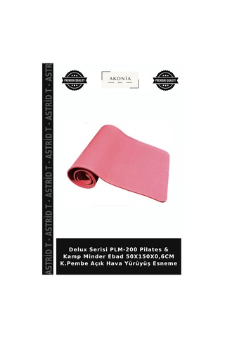 Delux Serisi Plm-200 Pilates & Kamp Minder Ebad 50x150x0,6cm K.pembe Açık Hava Yürüyüş Esneme