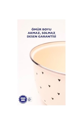 Black Cupid Emaye Karıştırma Ve Salata Kabı 24cm 4 Litre Ocağa Da Koyulabilir