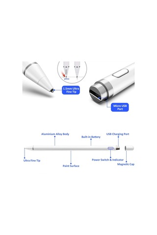 Microsoft Uyumlu Surface Pro 8 Stylus Dokunmatik Çizim Kalemi Pencil Pro