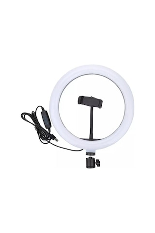 12 Inch Youtuber Video Oda Çekimleri Için Ring Light Sürekli Beyaz Led Işık Halka Led Lamba