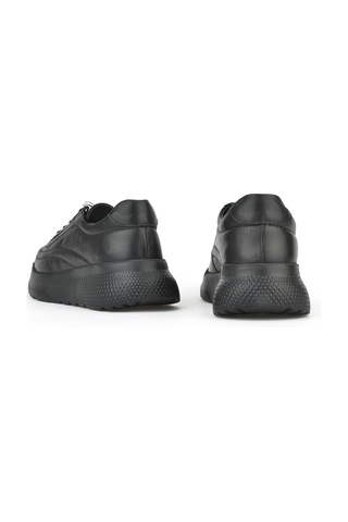 Ziya, Kadın Hakiki Deri Sneaker 1531050z2650f100k Siyah 1531050z2650f100k 000 Siyah