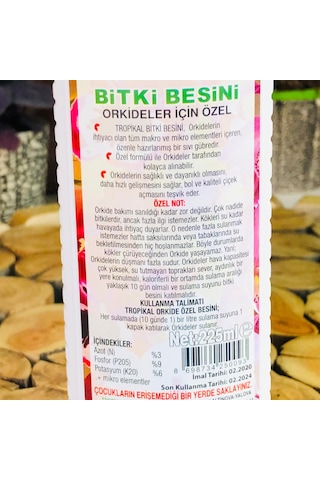 2 Adet Orkide Vitamini - Orkide Besini Çiçek Açtırma Özellikli