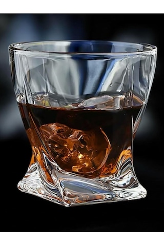 Yenigeldi 4 Adet İskoç Tarzı Kokteyl Bardak Viski Bourbon, Scotch, Likör, Votka, Burbon,şeffaf Çok Renkli