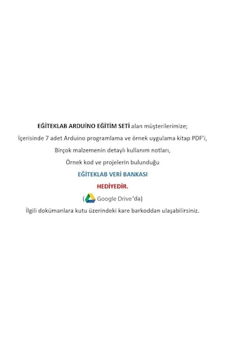 Eğiteklab Robotik Kodlama Arduino Uzaktan Eğitim Seti