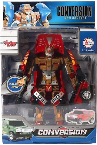 Hw-899-1-2-5 Dönüşebilen Robot Jeep 1:24 -vardem
