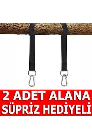 Indirimsmart Bundera Rope Hamak Salıncak Taşıyıcı Asma Kemeri Halat Kemer Askı (445014115) Siyah