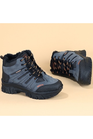 23 Outdoor Çocuk Bot Ayakkabı İçi Kürklü 26-35 Lacivert
