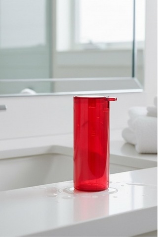 Kırmızı Akrilik Sıvı Sabunluk 250 Ml Diğer
