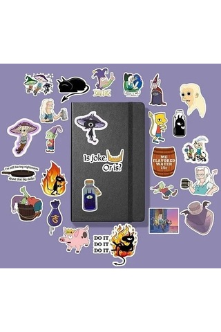 Disenchantment Paketi/bullet Journal Defter Çıkartma Ajanda Laptop Etiket, 8687198195460 Diğer