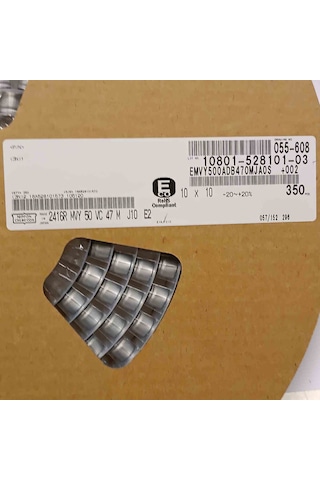 Emvy500adb470mjaos 47mf 50v 10x10 Smd Kondansatör 100 Adet