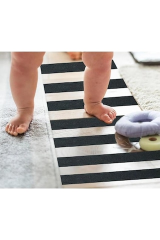 Smartizi Siyah Merdiven Ve Zemin Kaydırmaz Bant 2,5 Cm X 5 Metre - Güçlü Yapışkanlı Zımparalı Emniyet Şeridi - İç Ve Dış Mekan Suya Dayanıklı Basamak Bandı