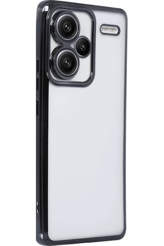 Özel Xiaomi Redmi Note 13 Pro Plus Kılıf Lensli Silikon - Siyah Fırsat