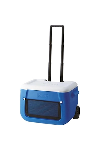Coleman Poly-lite Wheeled Mesh 50 Qt 47.3lt Buzluk Mavi - Beyaz